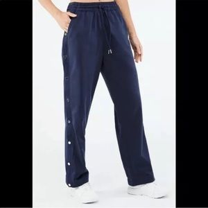 NWT Fabletics Women's Size 2x XXL 18/20 Navy Blue Molly Break Away Track Pants